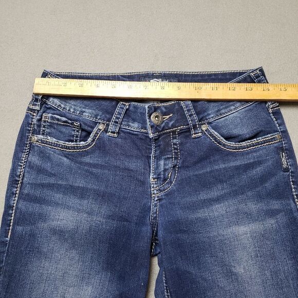 Silver Jeans Women's Blue Capri Silver Jeans Elyse Capri Sz 25 - Picture 13 of 14